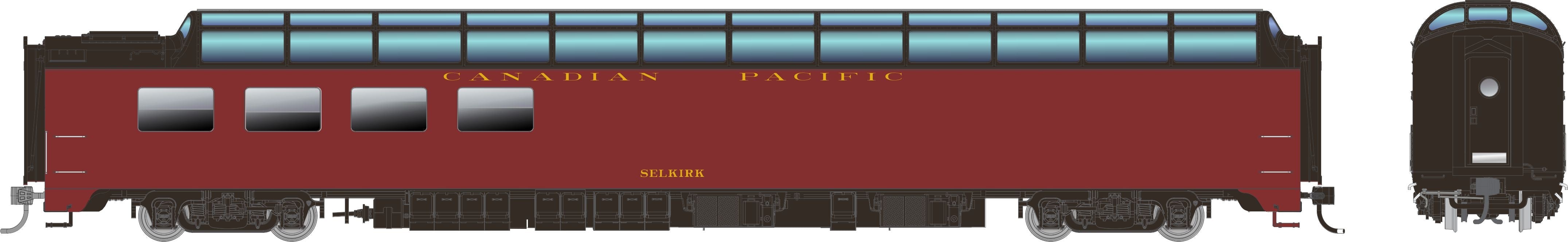 Rapido HO SP Dome-Lounge Cars