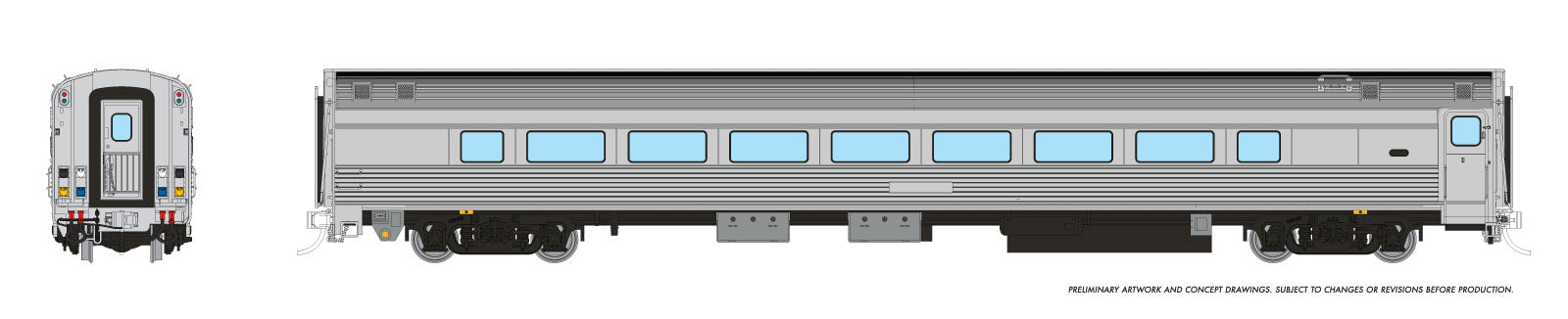 Rapido HO VIA HEP2 Coaches