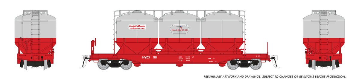 Rapido HO Halliburton Cement Cars