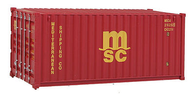 Walthers SceneMaster 8059 HO Scale 20' Container Mediterranean Shipping Co