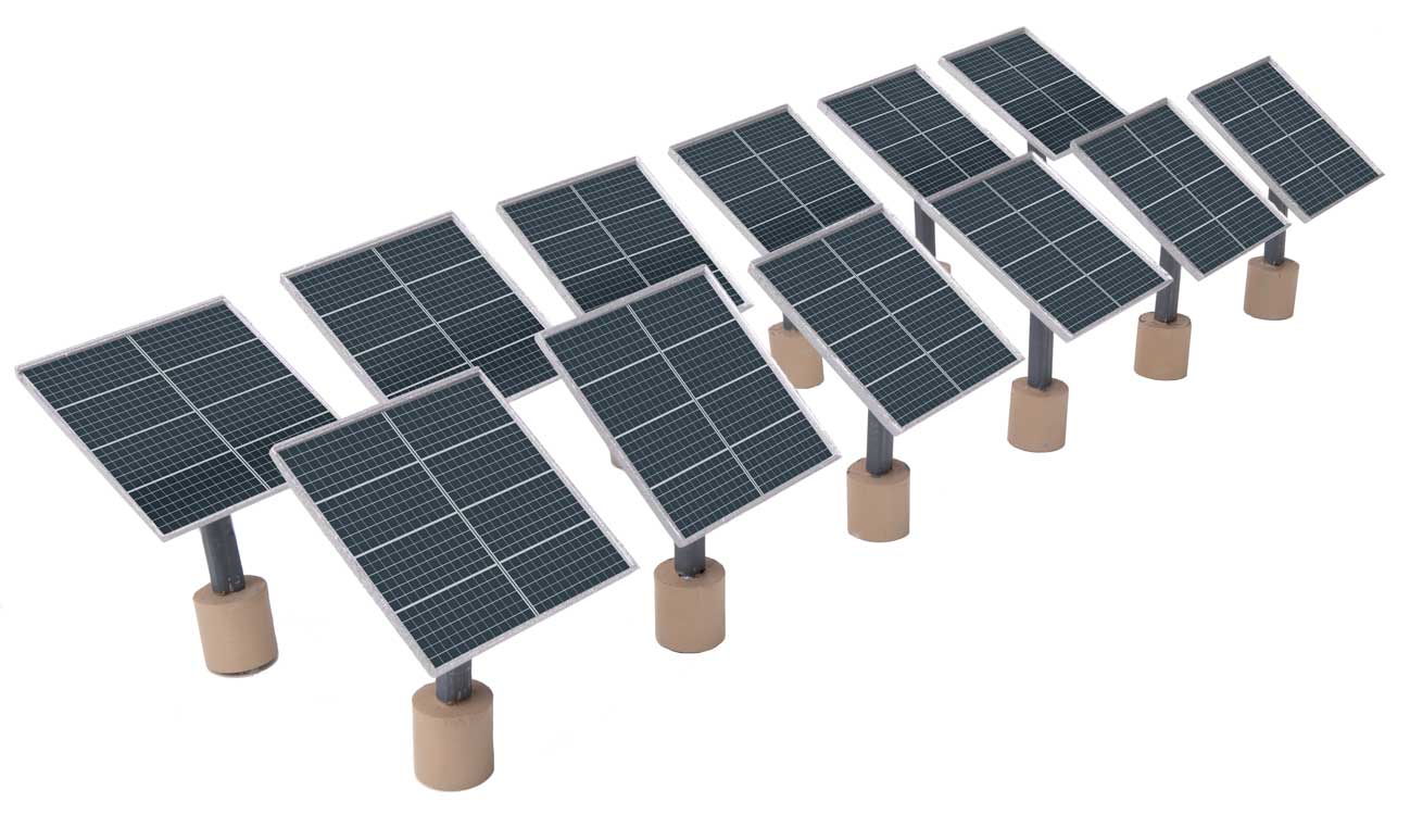 Walthers SceneMaster 4196 HO Scale Solar Panels (12)
