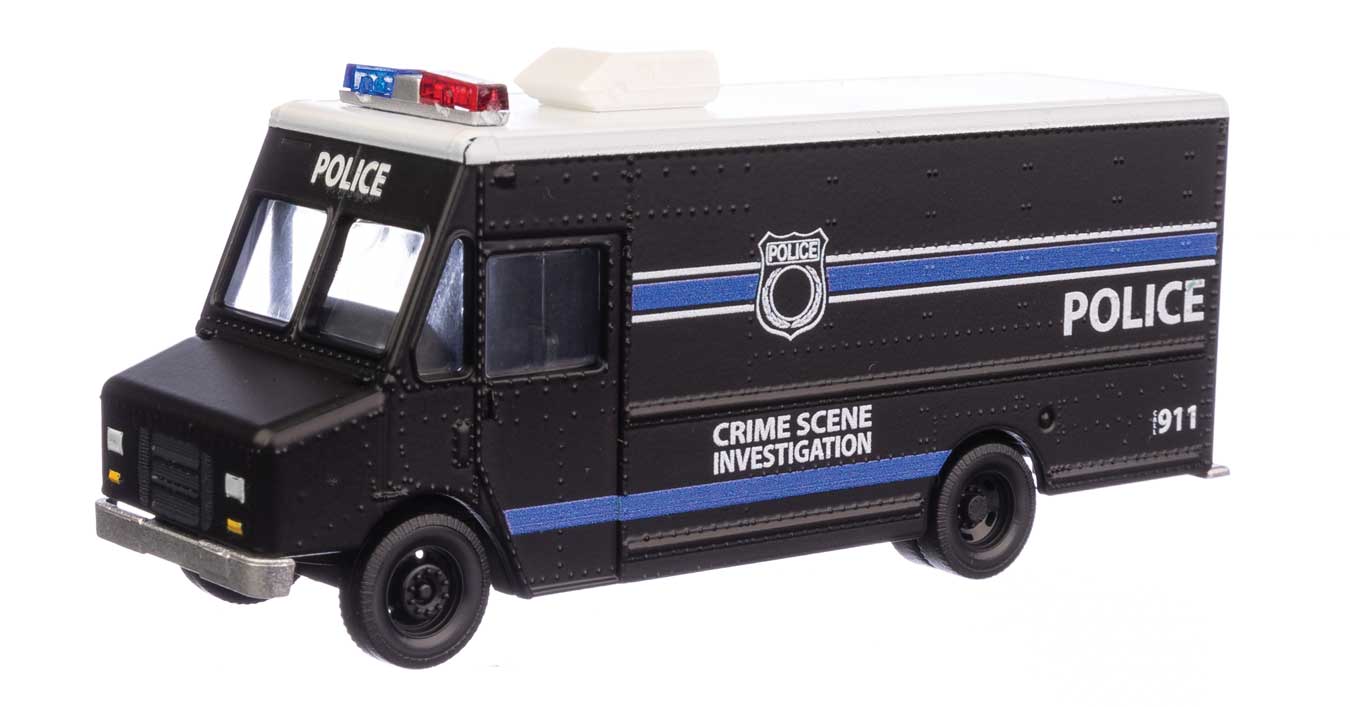 Walthers SceneMaster 12105 HO Scale Morgan Olson(R) Route Star Van - Police - Crime Scene Investigation