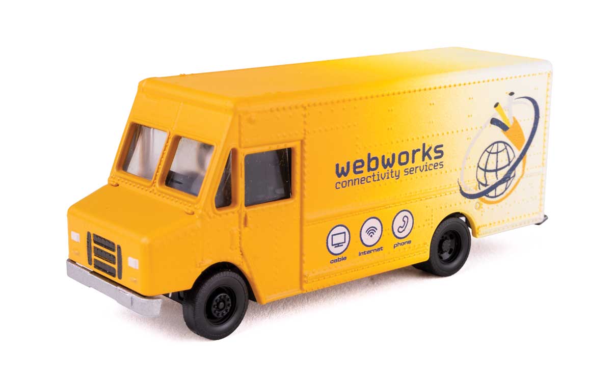 Walthers SceneMaster 12119 HO Scale Morgan Olson(R) Route Star Van - Cable Internet Service