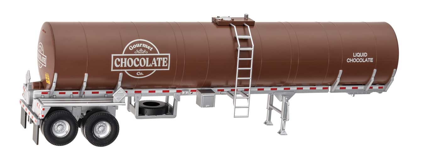 Walthers SceneMaster 12355 HO Scale Food Grade Tank Trailer Gourmet Chocolate Co.