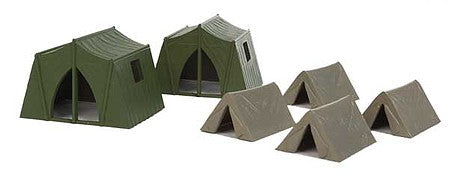 Walthers SceneMaster 4165 HO Scale Camping Tents - 4 Small, 2 Large