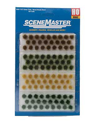 Walthers SceneMaster 1137 HO Scale Short Mixed Weed Tufts (104)