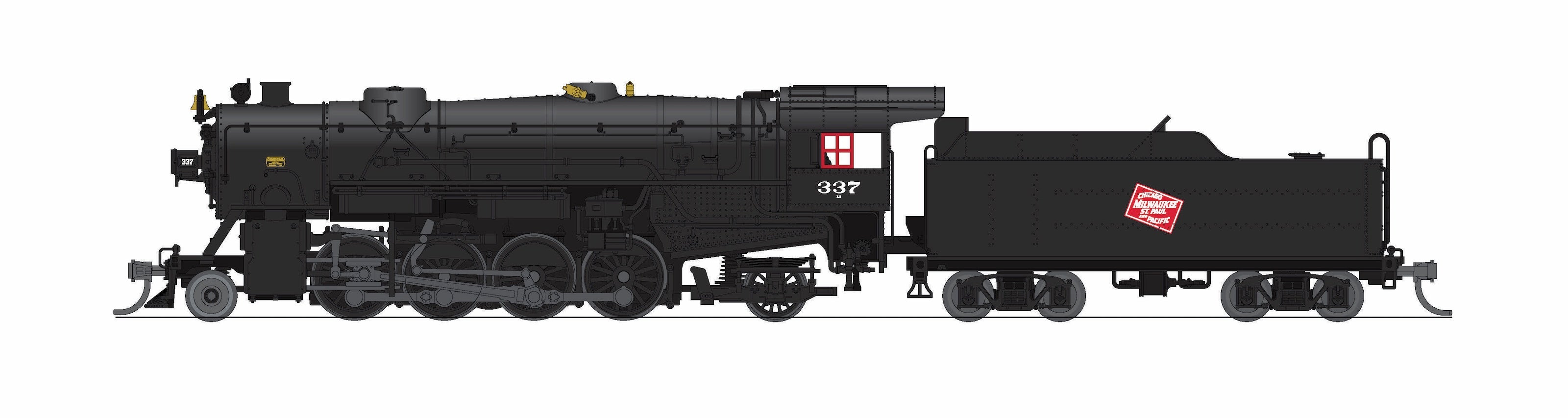 BLI 10054 N USRA Heavy Mikado MILW 337 - roof and exhaust detail