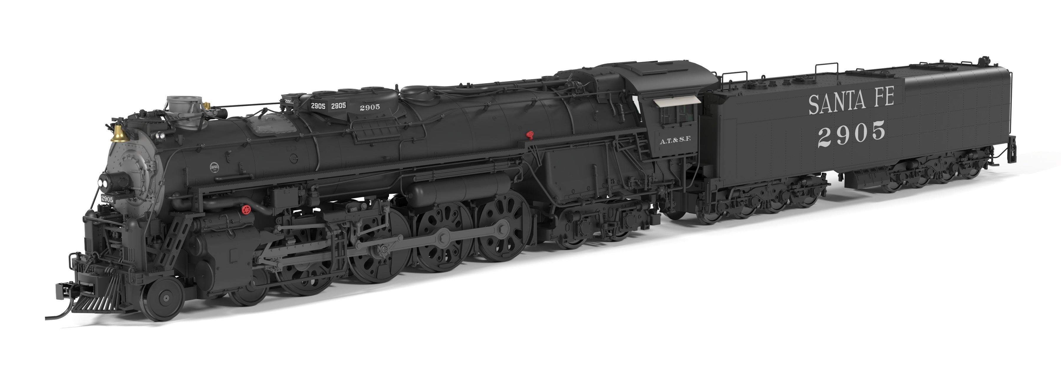 Broadway Limited Imports 10111 HO ATSF Class 2900 4-8-4 Atchison, Topeka and Santa Fe 2905 - main view