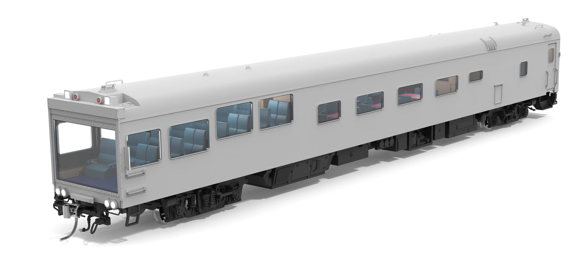 Broadway Limited Imports 10177 HO Conrail-Type Track Inspection Car, Unlettered / Primer Gray