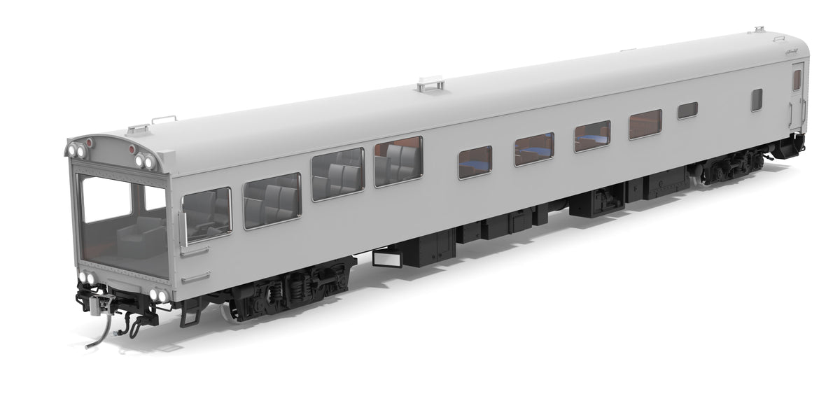 Broadway Limited Imports 10178 HO CSX-Type Track Inspection Car, Unlettered / Primer Gray