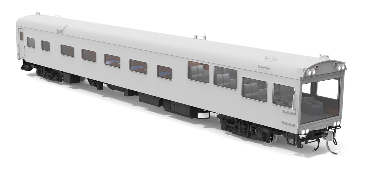 Broadway Limited Imports 10178 HO CSX-Type Track Inspection Car, Unlettered / Primer Gray - view 7