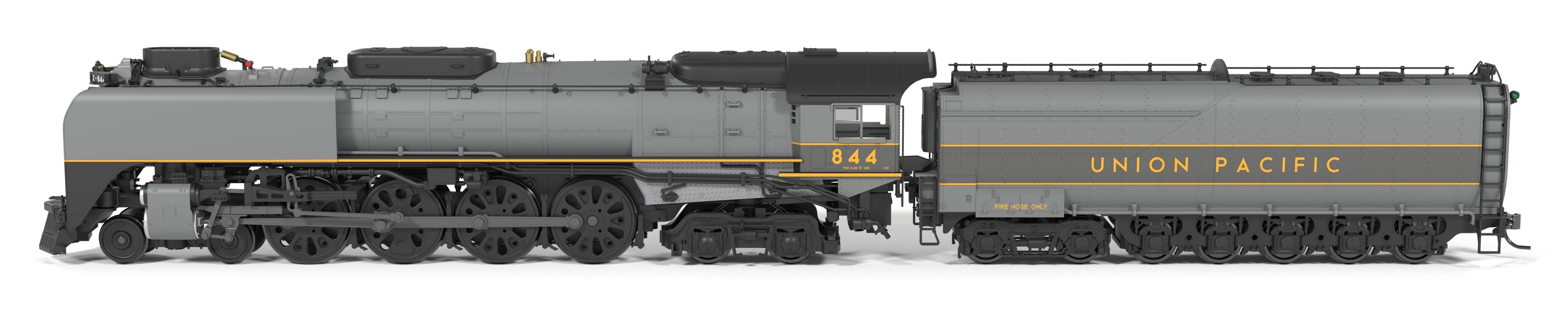BLI 10206 HO FEF-3 4-8-4 UP 844 - front 3/4 view