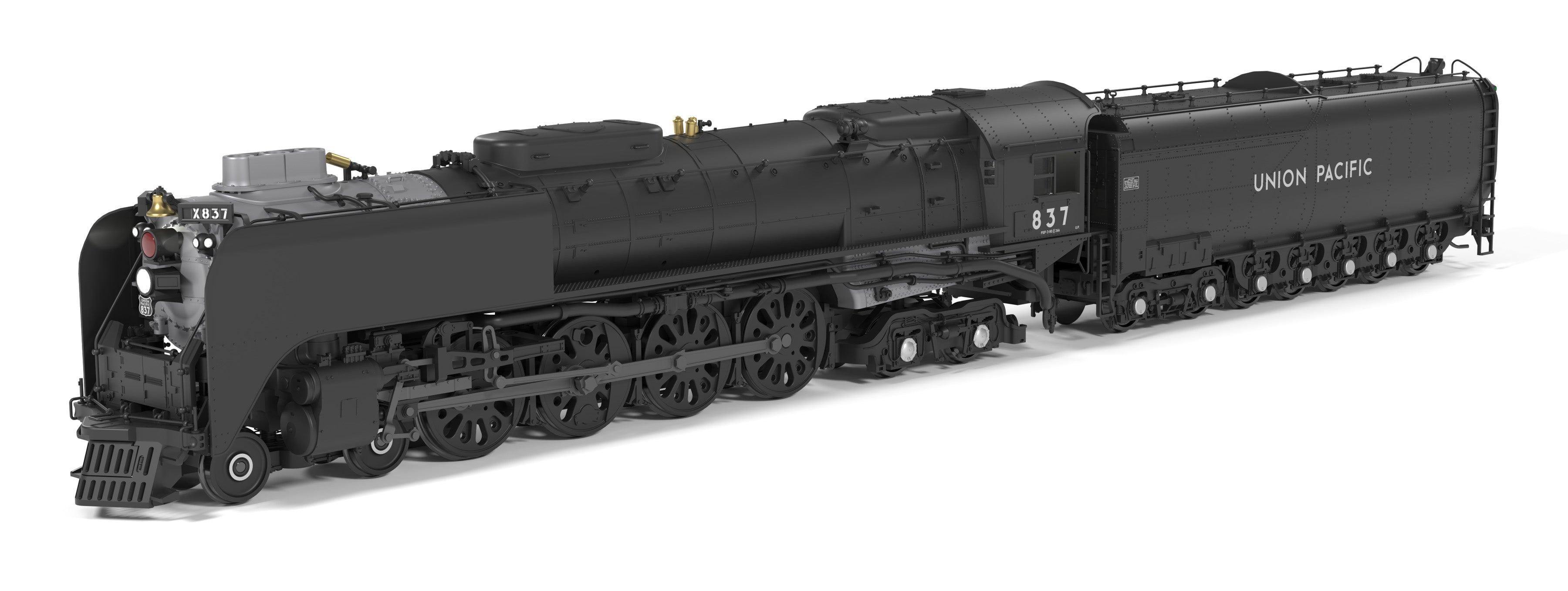 Broadway Limited Imports 10209 HO Union Pacific 4-8-4 Union Pacific 837 Black & Graphite - main view