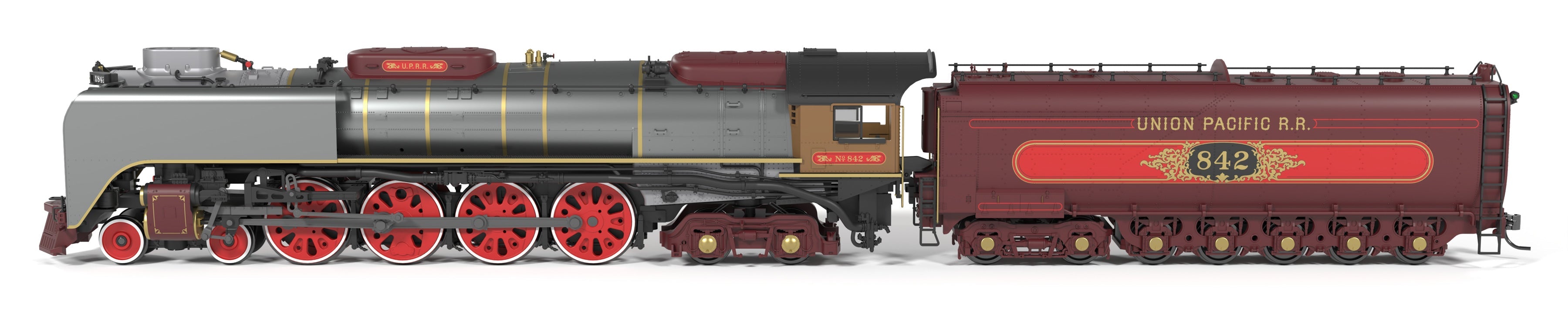 BLI 10213 HO FEF-3 4-8-4 UP 842 - front 3/4 view