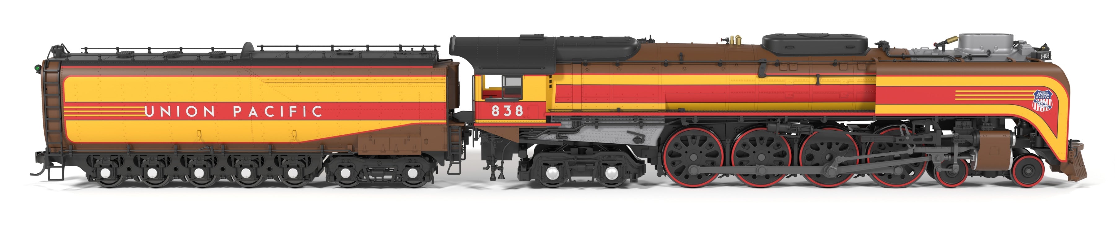 BLI 10215 HO FEF-3 4-8-4 UP 838 - trucks and fuel tank