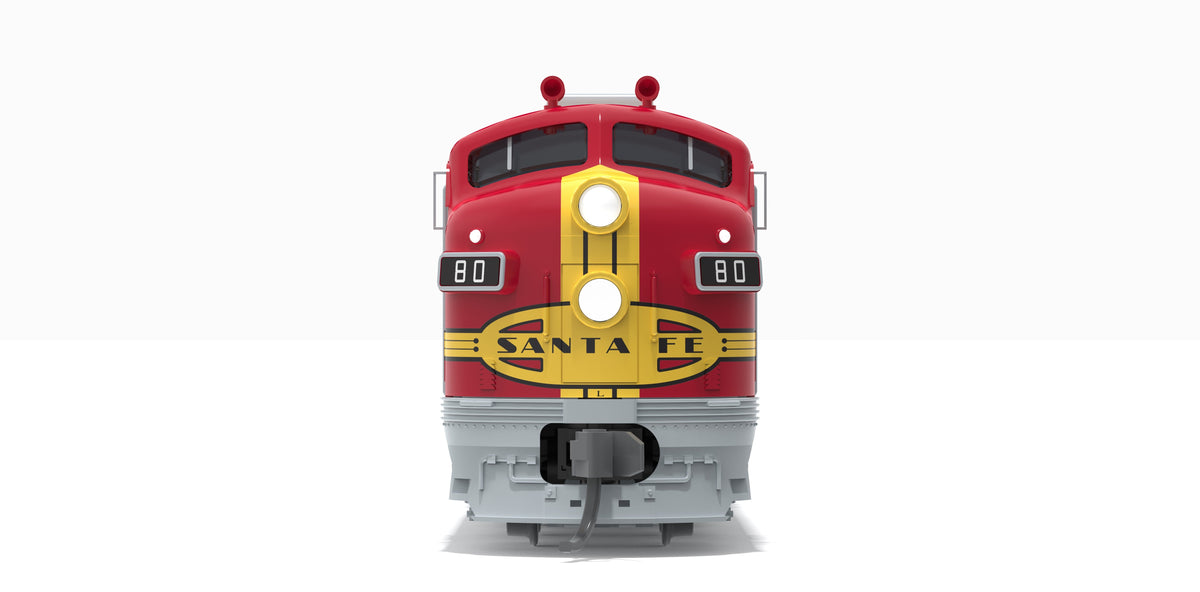 Broadway Limited Imports 10284 N EMD E8A, ATSF 86L, 1950's Appearance, No-Sound / DCC-Ready, N - view 2