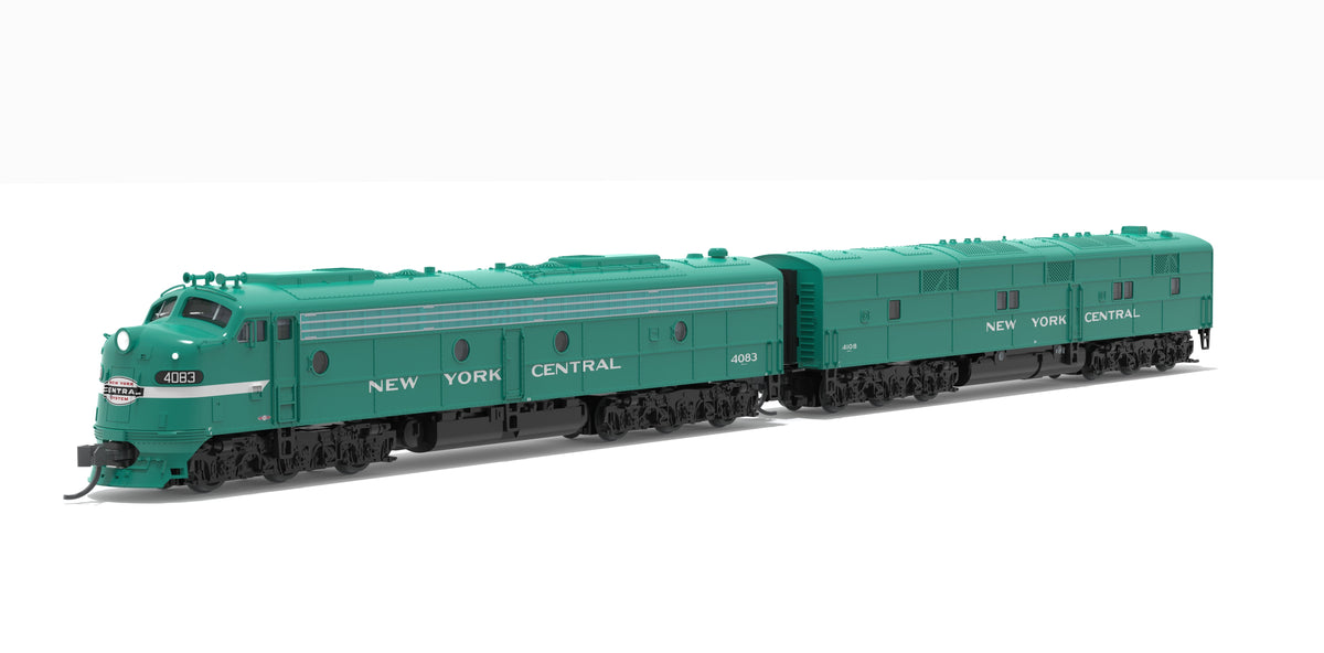 Broadway Limited Imports 10292 N EMD E8A / E7B, NYC 4083 / 4108, Century Green, A-unit No-Sound / DCC-Ready, Unpowered B, N