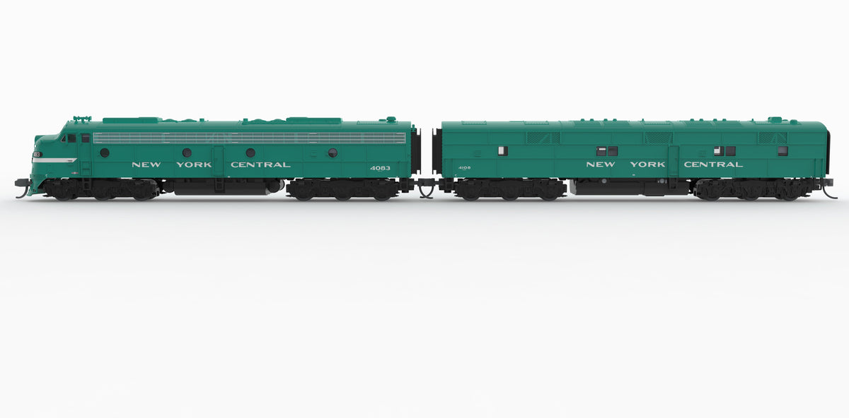 Broadway Limited Imports 10292 N EMD E8A / E7B, NYC 4083 / 4108, Century Green, A-unit No-Sound / DCC-Ready, Unpowered B, N - view 2