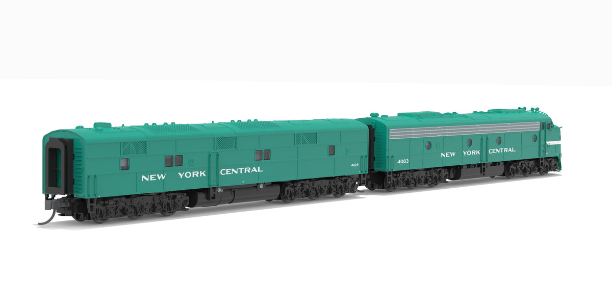 Broadway Limited Imports 10292 N EMD E8A / E7B, NYC 4083 / 4108, Century Green, A-unit No-Sound / DCC-Ready, Unpowered B, N - view 4