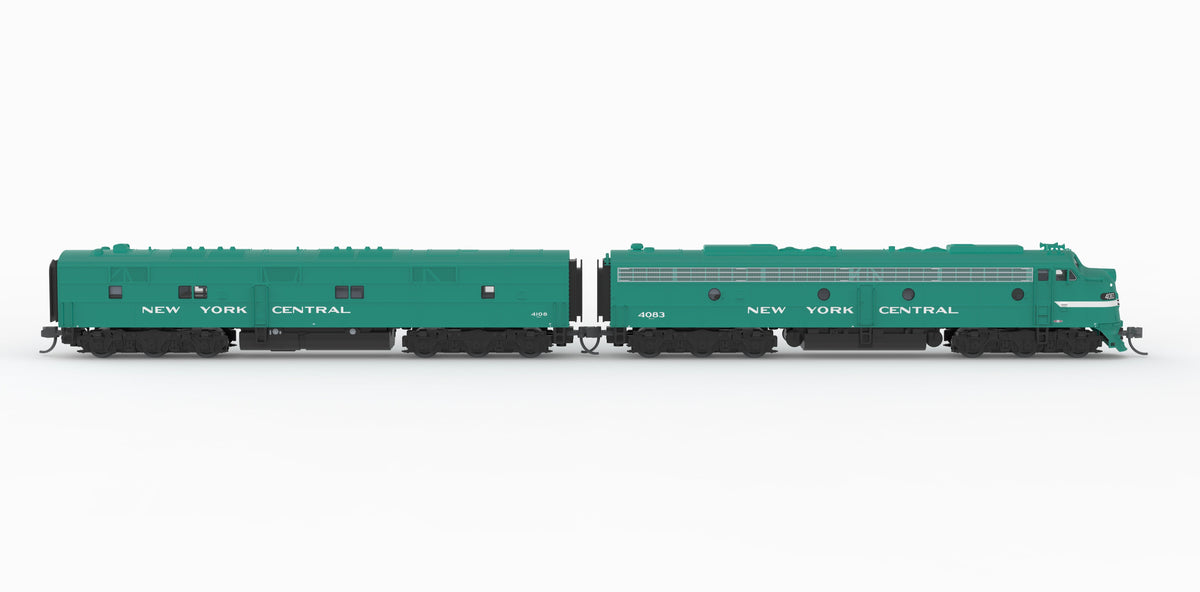 Broadway Limited Imports 10292 N EMD E8A / E7B, NYC 4083 / 4108, Century Green, A-unit No-Sound / DCC-Ready, Unpowered B, N - view 5