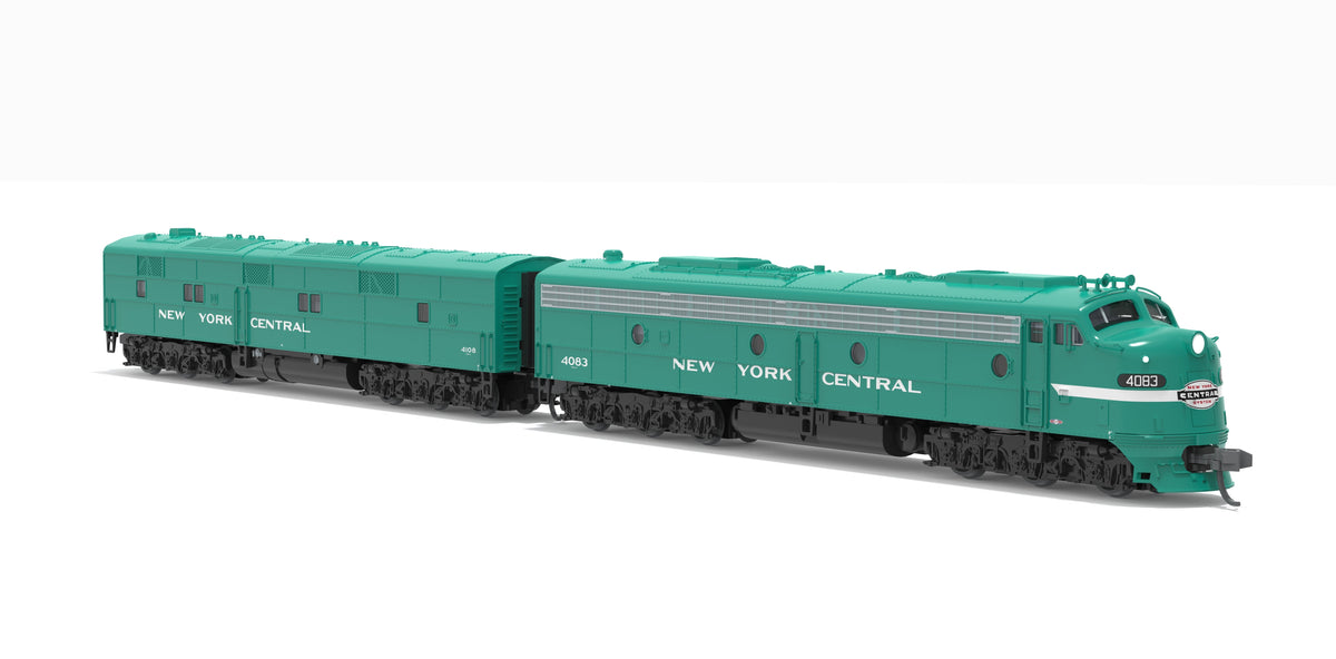 Broadway Limited Imports 10292 N EMD E8A / E7B, NYC 4083 / 4108, Century Green, A-unit No-Sound / DCC-Ready, Unpowered B, N - view 6