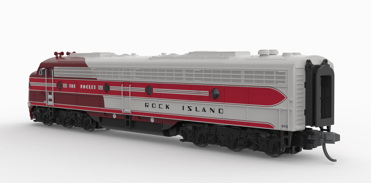 Broadway Limited Imports 10298 N EMD E8A, CRIP 649, "The Rocket" Scheme, No-Sound / DCC-Ready, N - view 4
