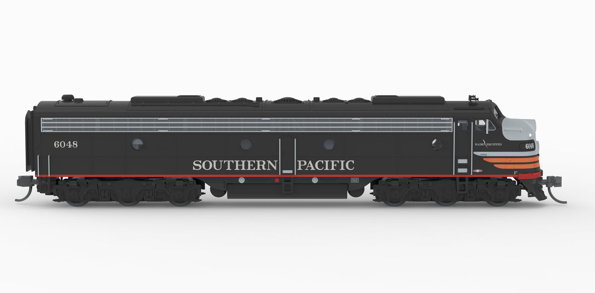 Broadway Limited Imports 10300 N EMD E9A, SP 6048, Black Widow Scheme, Paragon4 Sound/DC/DCC, N - view 6
