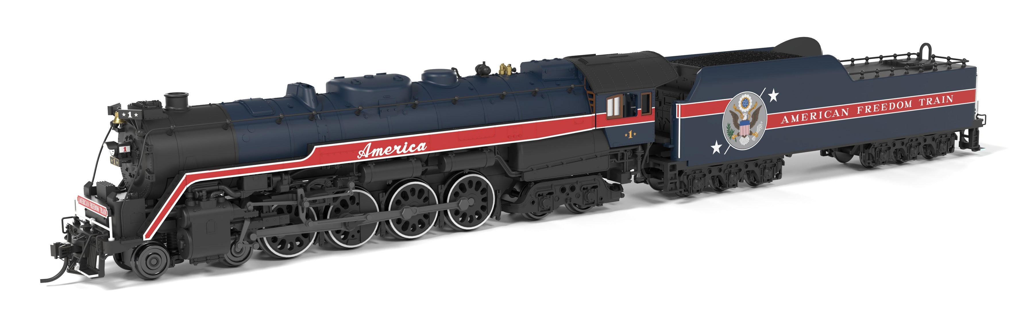 Broadway Limited Imports 10324 N Reading T1 4-8-4 Reading American Freedom Train - main view