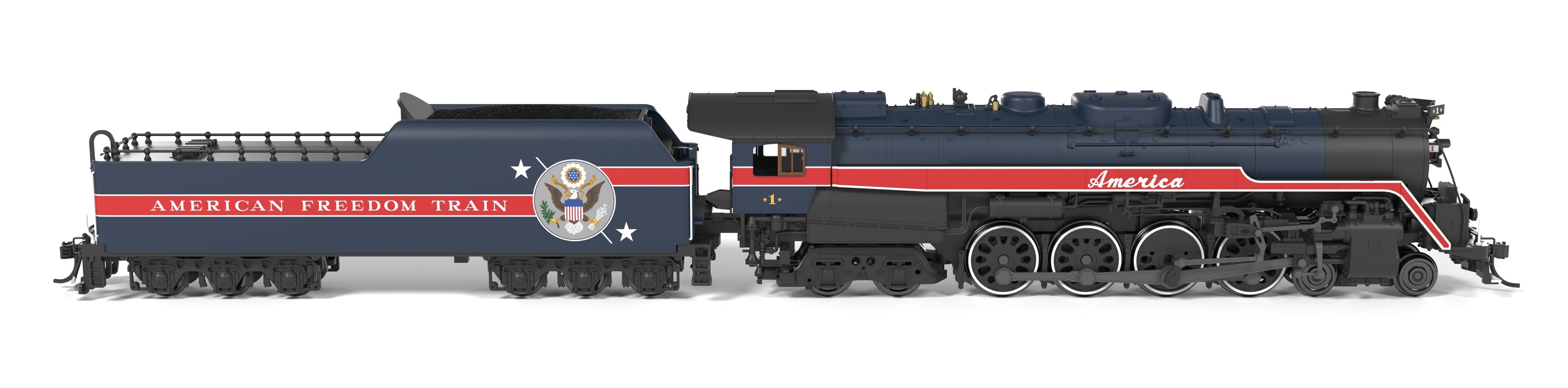 BLI 10324 N T1 4-8-4 RDG - cab and engineer-side detail