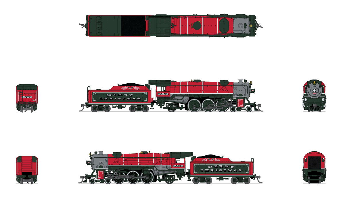 Broadway Limited Imports 10396 N Heavy Pacific 4-6-2, Christmas 2026, Paragon4 Sound/DC/DCC, N - view 2