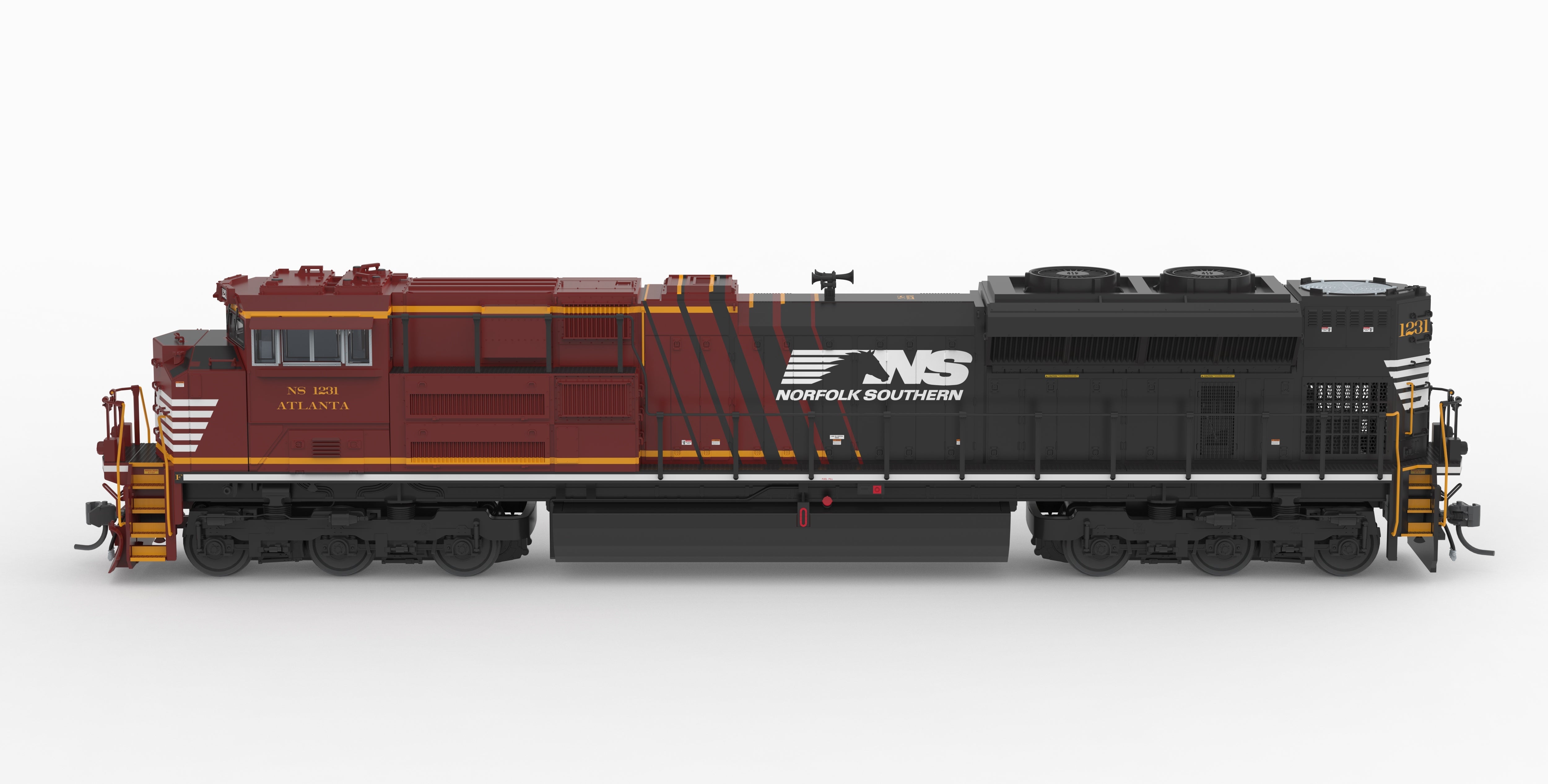 BLI 10436 HO SD70ACe NS 1231 - trucks and fuel tank