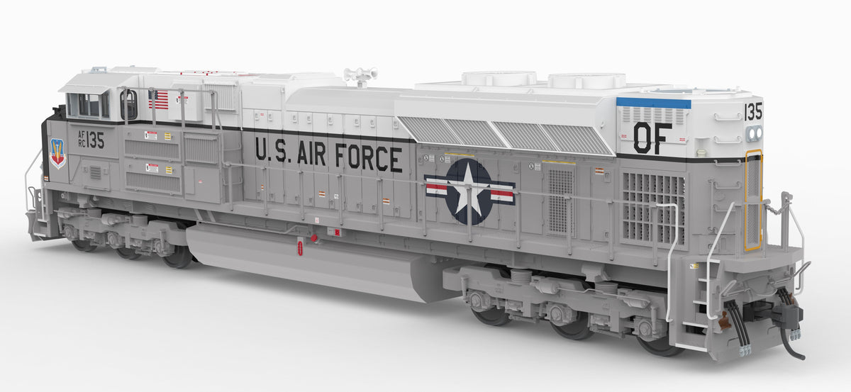 Broadway Limited Imports 10443 HO EMD SD70ACe, US Air Force #135 Fantasy Paint, Paragon4 Sound/DC/DCC, w/ Smoke, HO - view 4