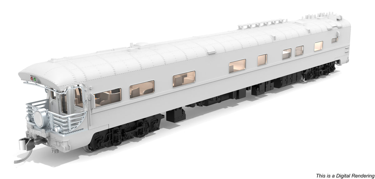 Broadway Limited Imports 10495 N Union Pacific Business Car, Painted Primer Gray w/ Black Trucks
