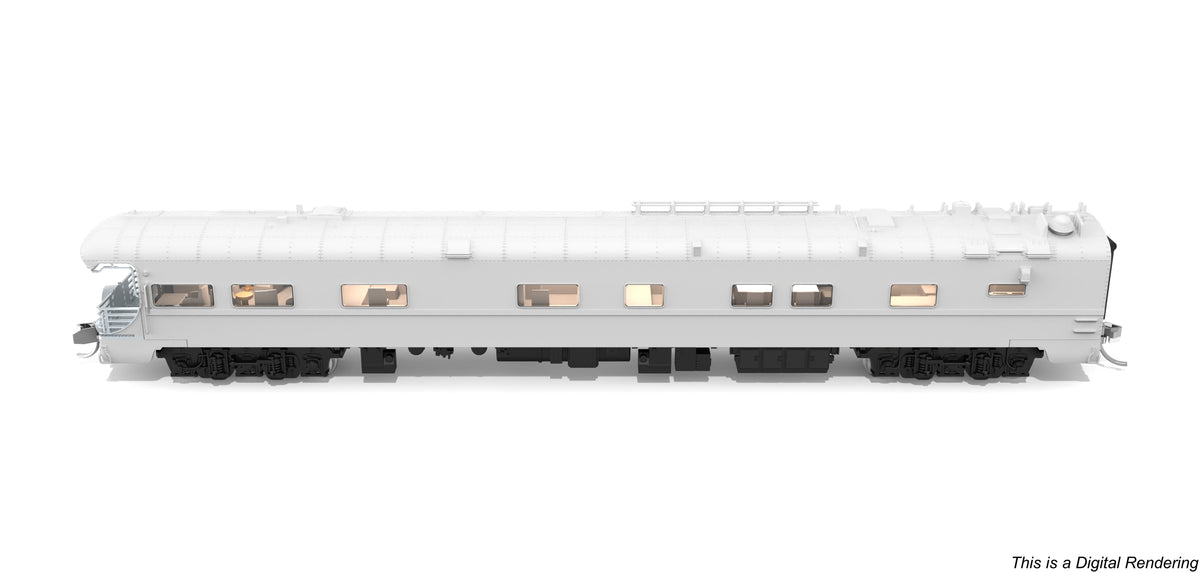 Broadway Limited Imports 10495 N Union Pacific Business Car, Painted Primer Gray w/ Black Trucks
