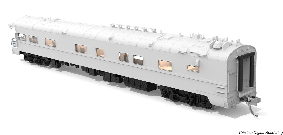 Broadway Limited Imports 10495 N Union Pacific Business Car, Painted Primer Gray w/ Black Trucks
