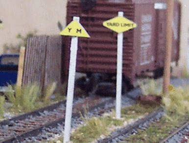 Osborn Models 3053 N Scale Osborn Models 3053 N Yard Limit Signs