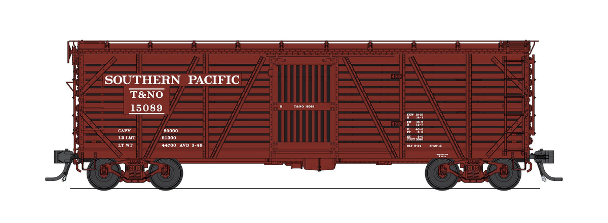 Broadway Limited Imports 10726 HO 40' Wood Stock Car 4-Pack, Southern Pacific (Road Nos. 15474, 15510, 15513, 15537)