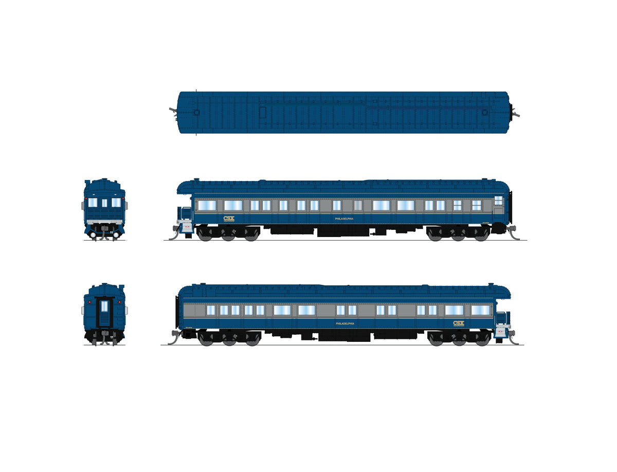 Broadway Limited Imports 10774 N CSX Heavyweight Business Car "Philadelphia"