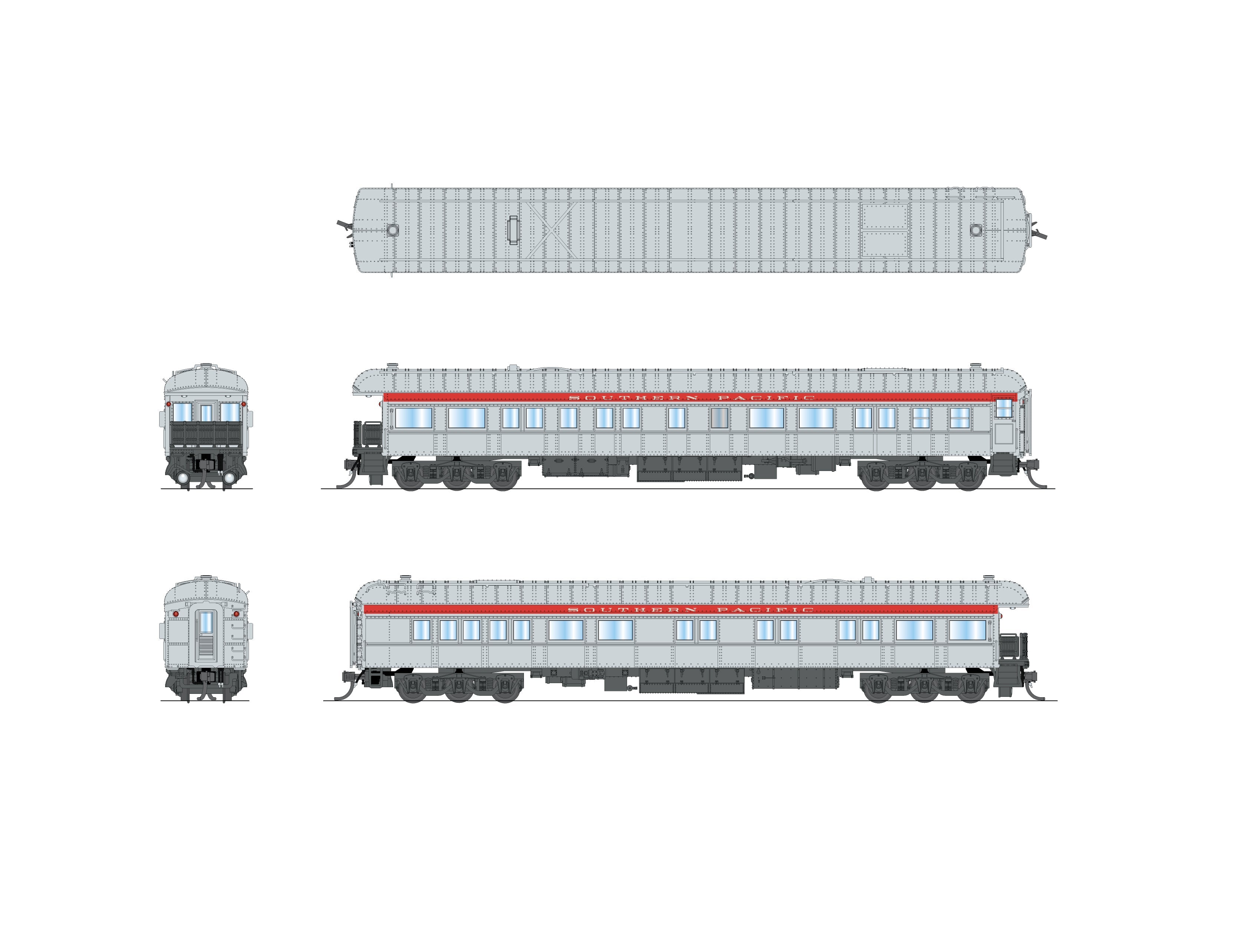 Broadway Limited Imports 10778 N SP Heavyweight Business Car #100 "Airslie"
