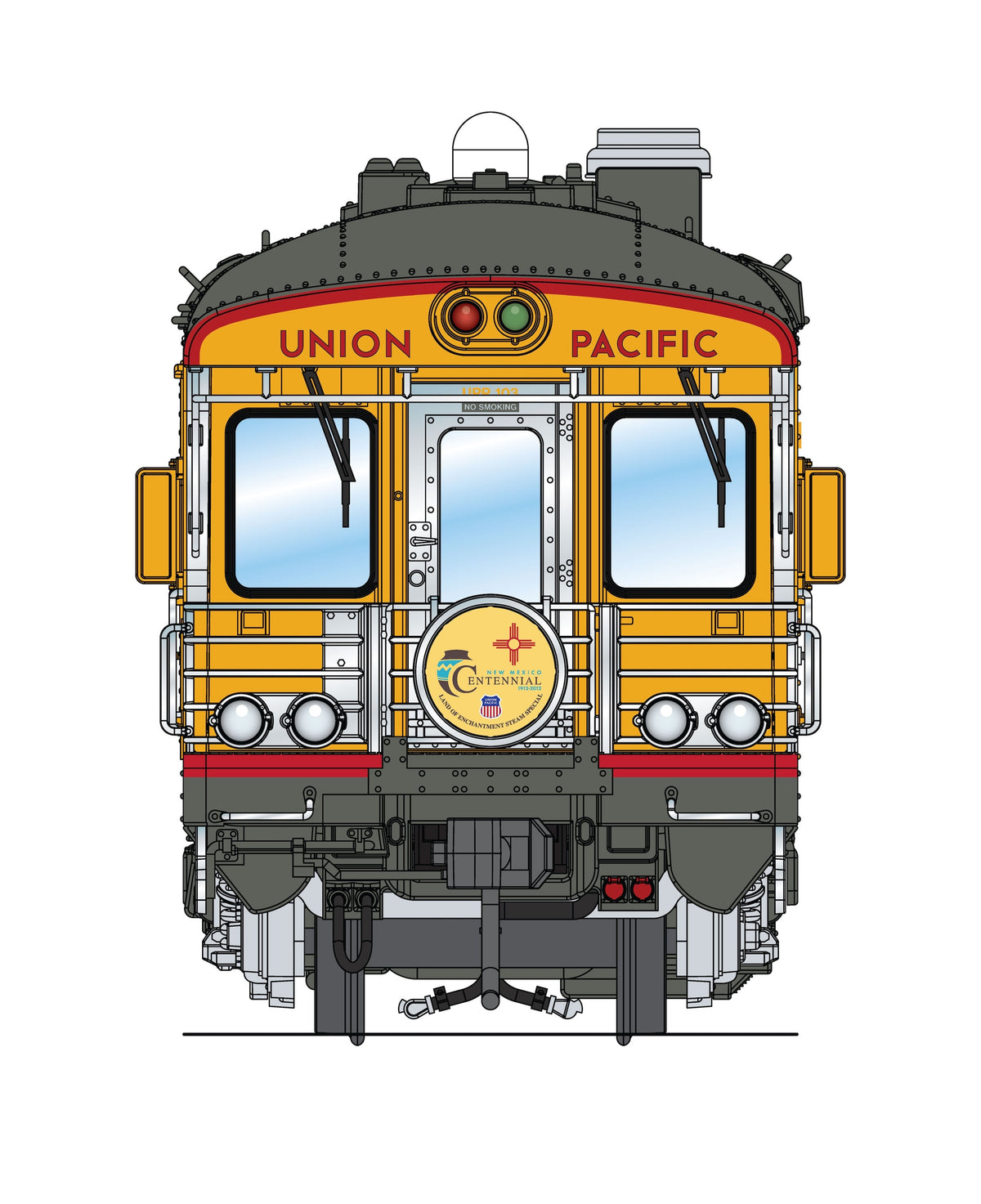 Broadway Limited Imports 10841 HO Union Pacific Business Car #103 "Cheyenne", New Mexico Centennial Appearance
