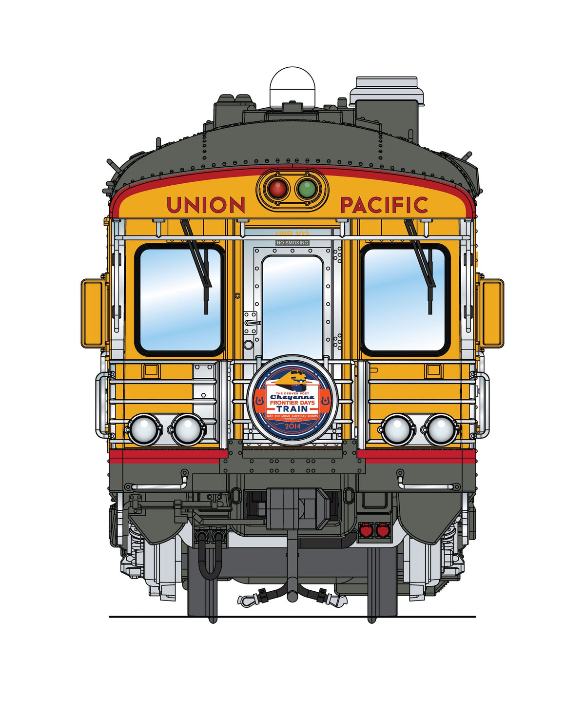Broadway Limited Imports 10845 HO Union Pacific Business Car #103 "Cheyenne", 2014 Frontier Days Appearance