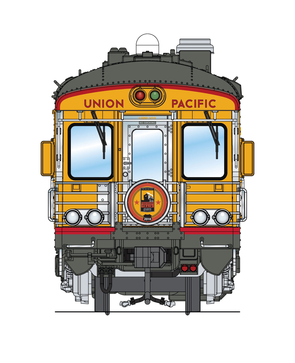 Broadway Limited Imports 10846 HO Union Pacific Business Car #103 "Cheyenne", 2016 Frontier Days Appearance