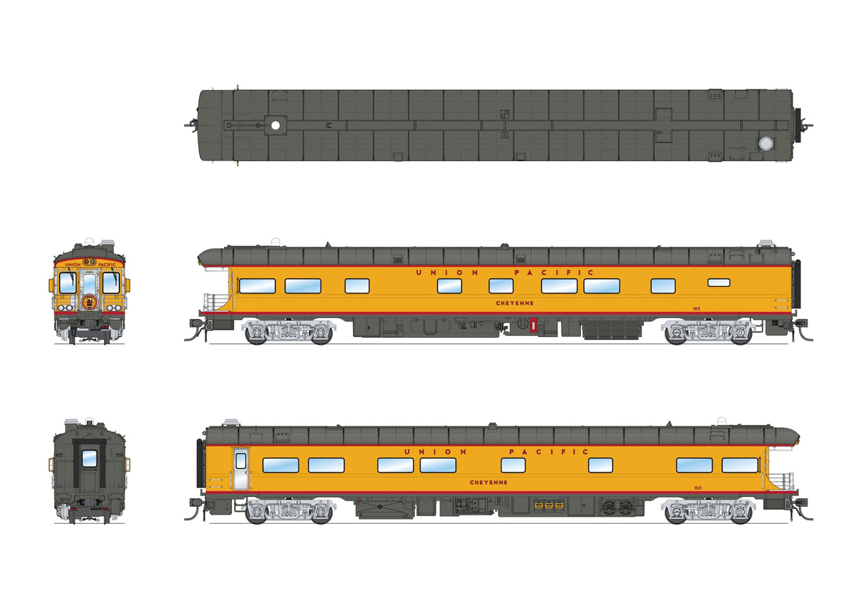 Broadway Limited Imports 10846 HO Union Pacific Business Car #103 "Cheyenne", 2016 Frontier Days Appearance