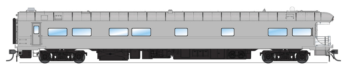 Broadway Limited Imports 10847 HO Union Pacific Business Car #103, Painted Primer Gray, Black Trucks