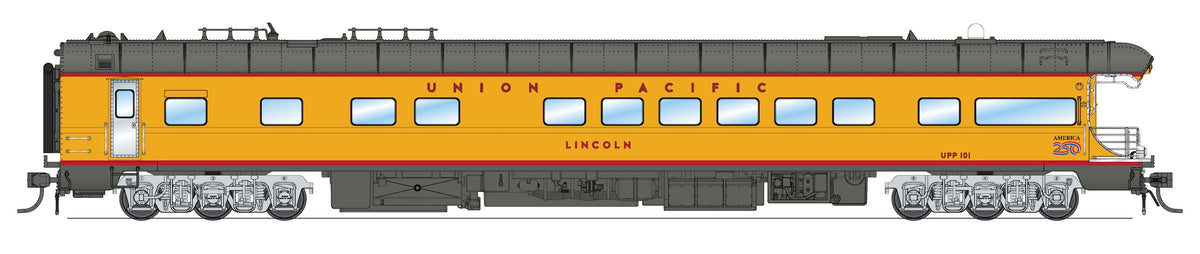 Broadway Limited Imports 10848 HO Union Pacific Business Car #101 "Lincoln", Big Boy East Coast w/ Shield