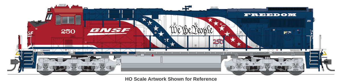 Broadway Limited Imports 10881 N GE ES44AC, BNSF #1776 America250 Series, No-Sound / DCC-Ready