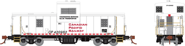 Rapido 110133 HO CP Angus Van Caboose CP #420982 Engineering White