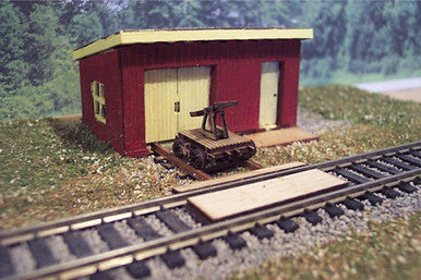 Osborn Models 1108 HO Scale Maintenance of Way Shed - Wood Kit - 1 kit