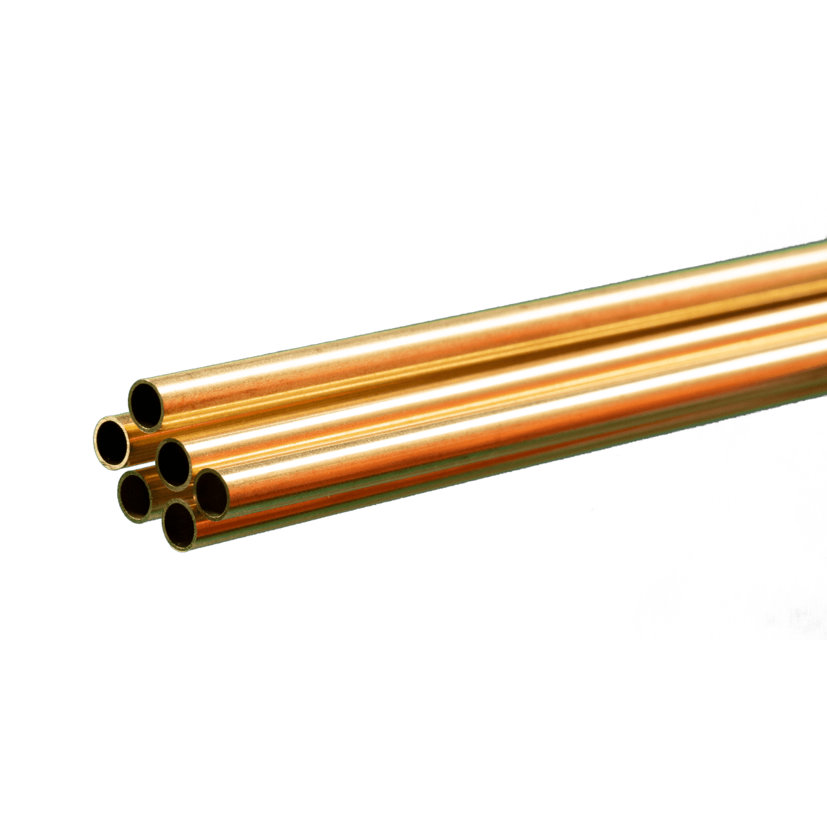 K&S 1147 Round Brass Tube 3/16" OD x 0.014" Wall x 36" Long (6 Pieces) - Oakville Model Trains Depot