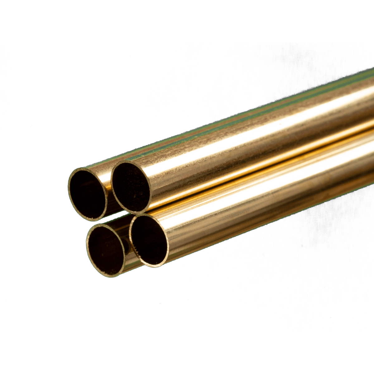 K&S 1152 Round Brass Tube 11/32" OD x 0.014" Wall x 36" Long (4 Pieces) - Oakville Model Trains Depot